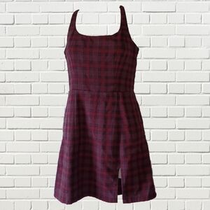 Grunge Plaid Skater Dress by Aeropostale